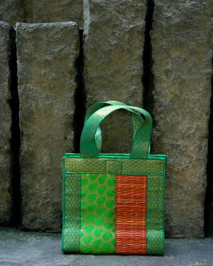 Half and Half Korai Handbag - 6X6 inch - WBG1902