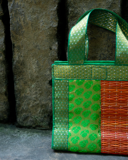 Half and Half Korai Handbag - 6X6 inch - WBG1902