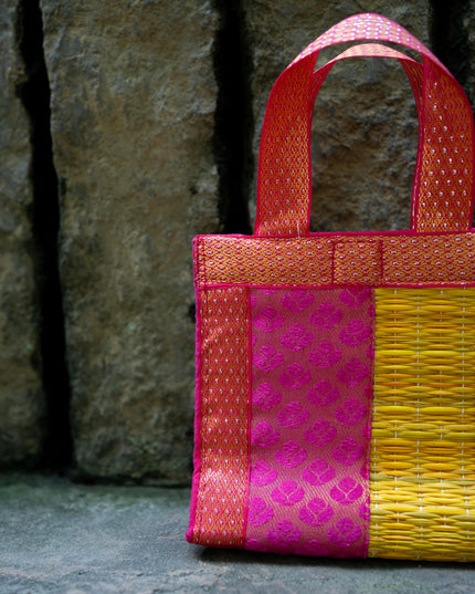 Half and Half Korai Handbag - 6X6 inch - WBG1902