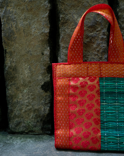 Half and Half Korai Handbag - 6X6 inch - WBG1902