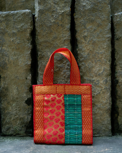 Half and Half Korai Handbag - 6X6 inch - WBG1902