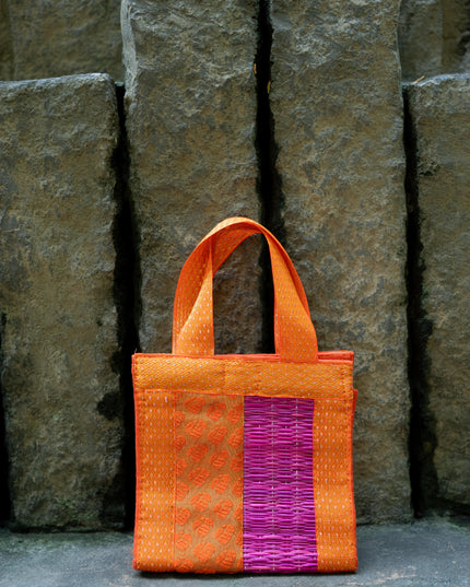 Half and Half Korai Handbag - 6X6 inch - WBG1902