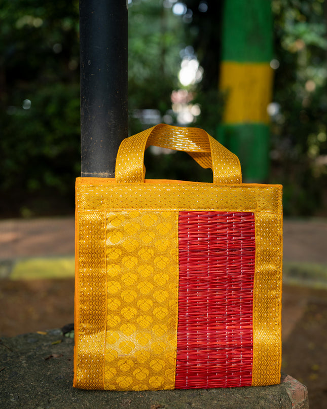 Half and Half Korai Handbag - 8X8 inch - WBG1903