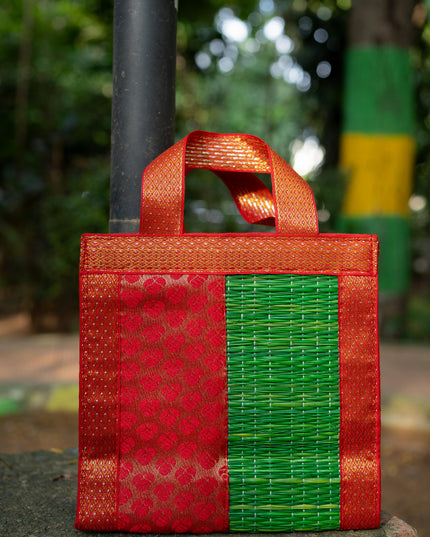 Half and Half Korai Handbag - 8X8 inch - WBG1903