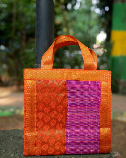 Half and Half Korai Handbag - 8X8 inch - WBG1903