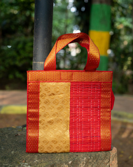 Half and Half Korai Handbag - 8X8 inch - WBG1903