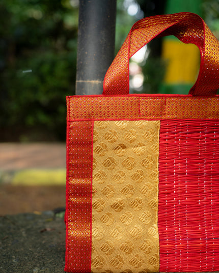 Half and Half Korai Handbag - 8X8 inch - WBG1903