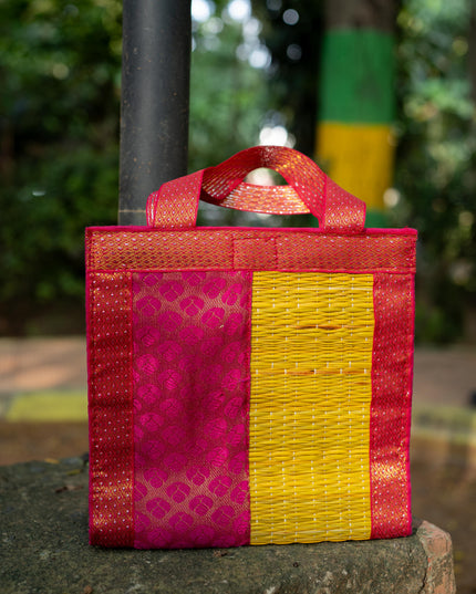 Half and Half Korai Handbag - 8X8 inch - WBG1903