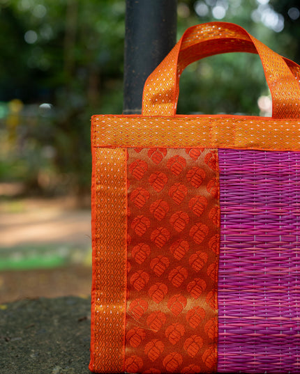 Half and Half Korai Handbag - 8X8 inch - WBG1903