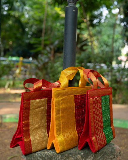 Half and Half Korai Handbag - 8X8 inch - WBG1903