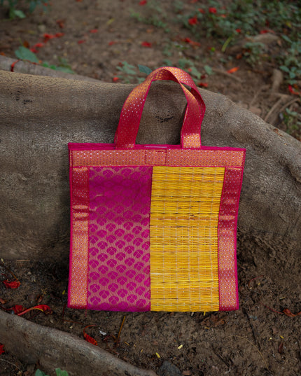 Half and Half Korai Handbag - 10x10 inch - WBG1905