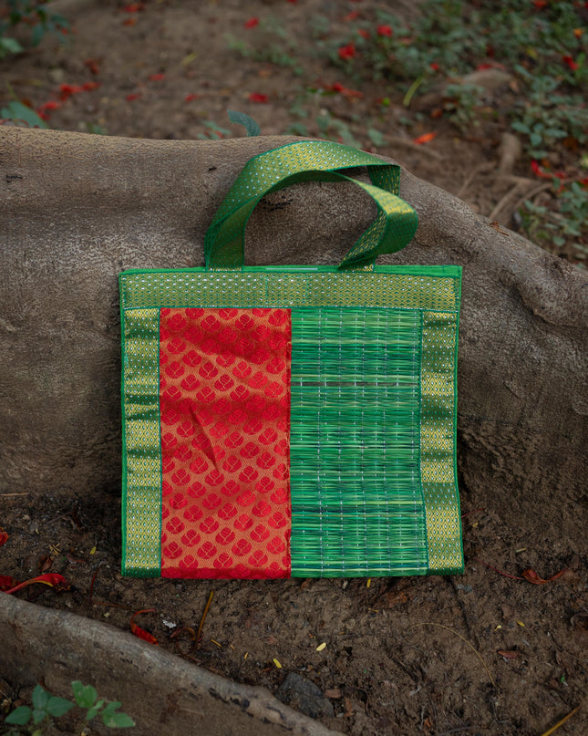 Half and Half Korai Handbag - 10x10 inch - WBG1905