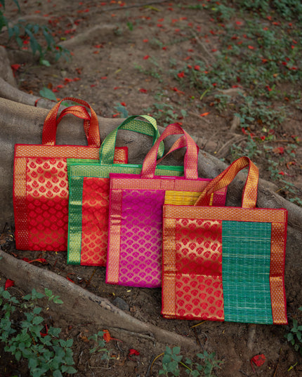 Half and Half Korai Handbag - 10x10 inch - WBG1905