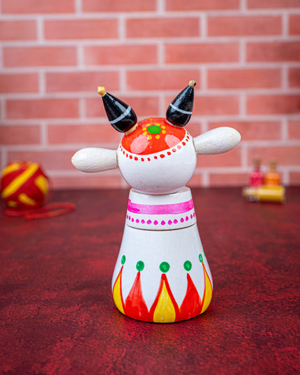 Kondapalli - Nandi Kumkum Box - 4 inch - WBG1926