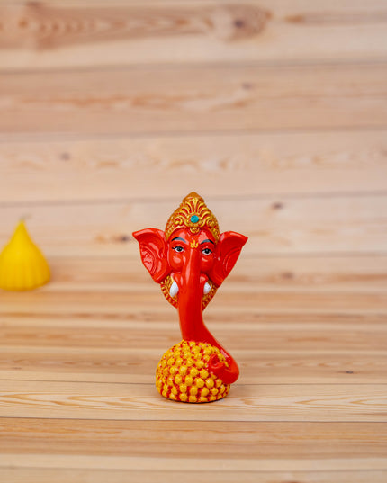 Polystone Laddu Ganesha Idol - 3 inch - WBG1929