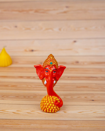 Polystone Laddu Ganesha Idol - 3 inch - WBG1929