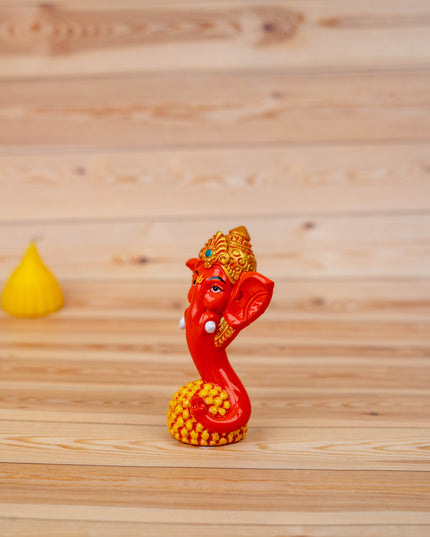 Polystone Laddu Ganesha Idol - 3 inch - WBG1929