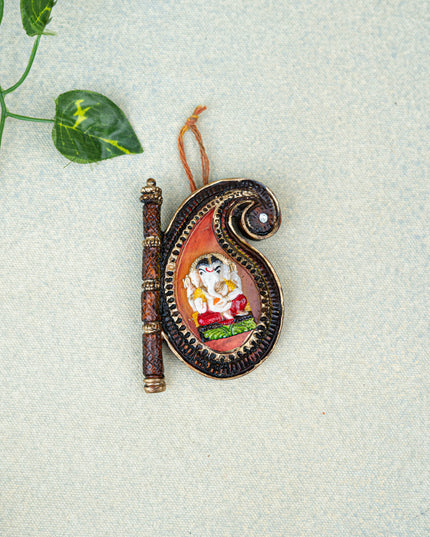 Polystone Ganesha Wall Hanging - 3 inch - WBG1930