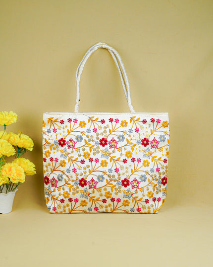 Handbag with Embroidery Design - 14x11 inch - WBG1931