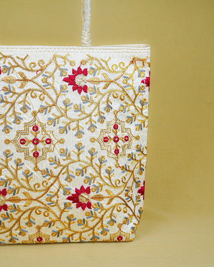 Handbag with Embroidery Design - 14x11 inch - WBG1931