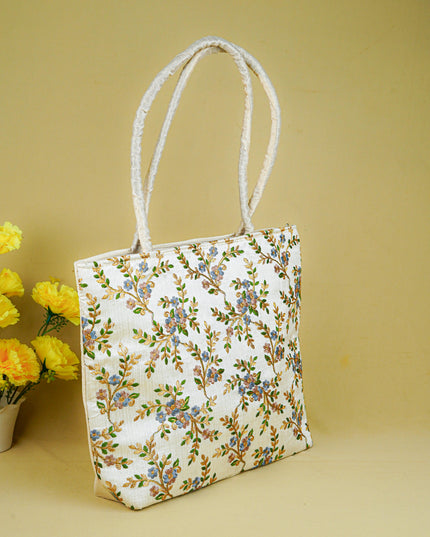 Handbag with Embroidery Design - 14x11 inch - WBG1931