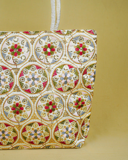 Handbag with Embroidery Design - 14x11 inch - WBG1931