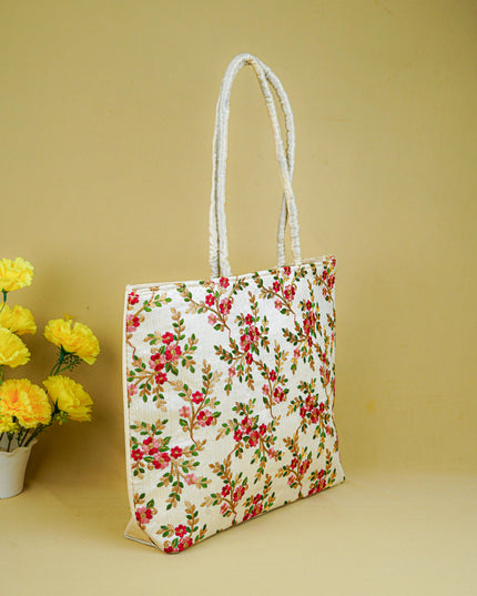 Handbag with Embroidery Design - 14x11 inch - WBG1931