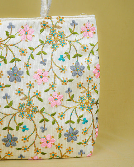 Handbag with Embroidery Design - 14x11 inch - WBG1931