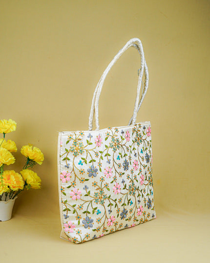 Handbag with Embroidery Design - 14x11 inch - WBG1931