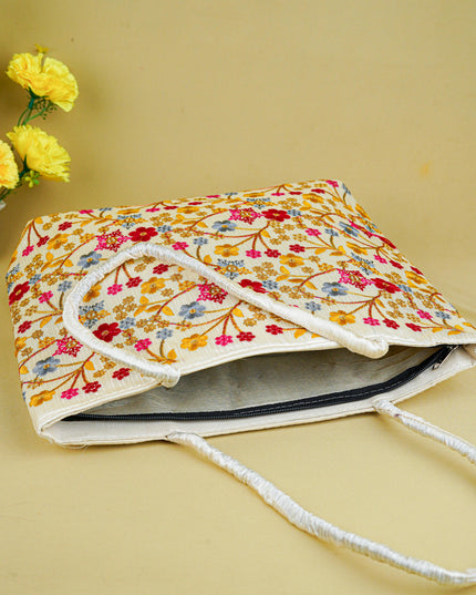 Handbag with Embroidery Design - 14x11 inch - WBG1931