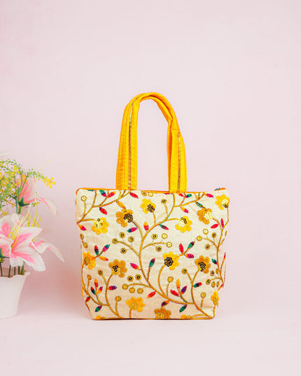 Handbag with Embroidery Design - 10x7 inch - WBG1933