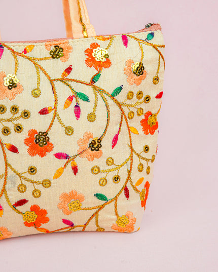 Handbag with Embroidery Design - 10x7 inch - WBG1933