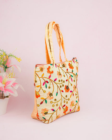 Handbag with Embroidery Design - 10x7 inch - WBG1933