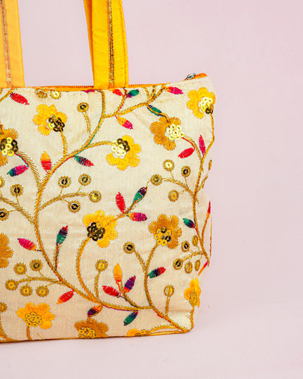 Handbag with Embroidery Design - 10x7 inch - WBG1933