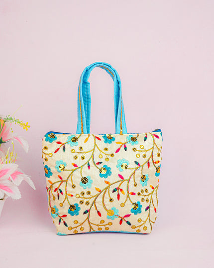 Handbag with Embroidery Design - 10x7 inch - WBG1933