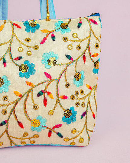 Handbag with Embroidery Design - 10x7 inch - WBG1933