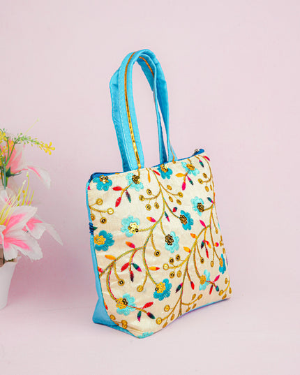 Handbag with Embroidery Design - 10x7 inch - WBG1933