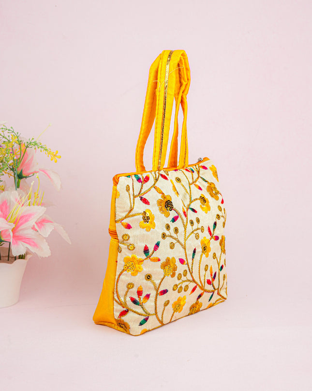 Handbag with Embroidery Design - 10x7 inch - WBG1933