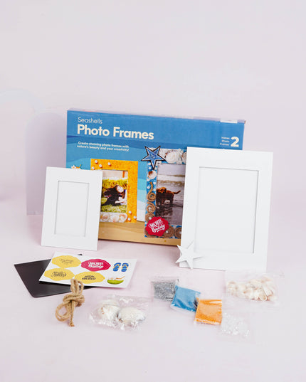 DIY Kit - Photo Frame Set with Seashell Design - WBG1936