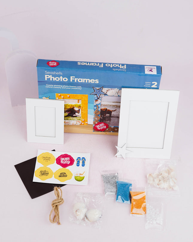 DIY Kit - Photo Frame Set with Seashell Design - WBG1936
