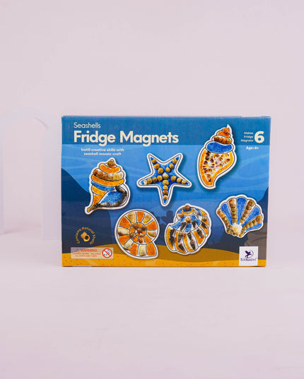 DIY Kit - Fridge Magnet Set with Seashell Design - WBG1937