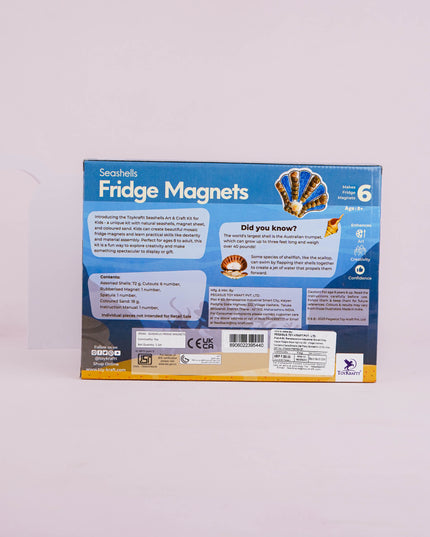 DIY Kit - Fridge Magnet Set with Seashell Design - WBG1937