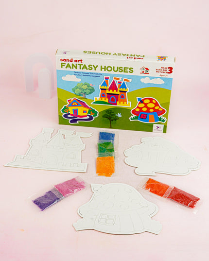 DIY Kit - Sand Art with Fantasy Homes - WBG1938