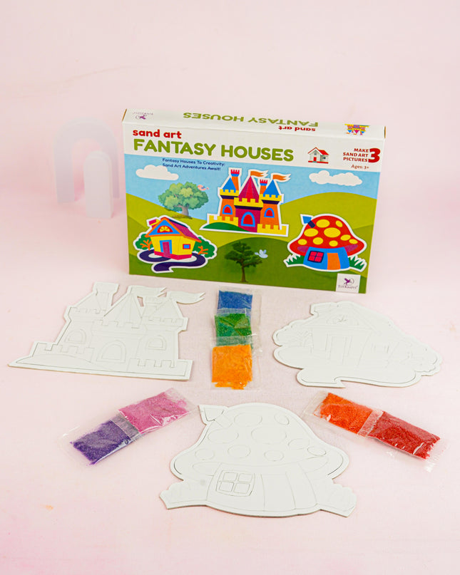 DIY Kit - Sand Art with Fantasy Homes - WBG1938