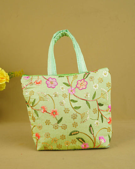 Designer Embroidery Handbag - 8 inch - WBG1944