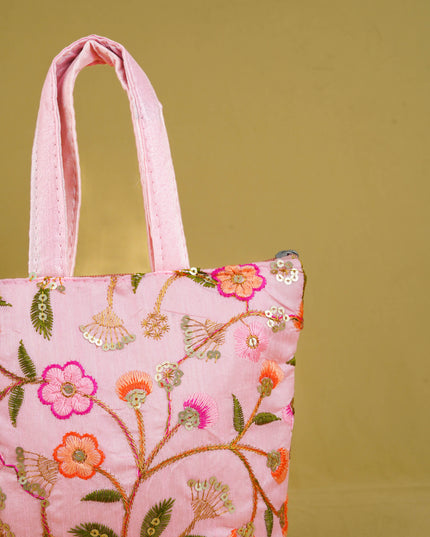 Designer Embroidery Handbag - 8 inch - WBG1944