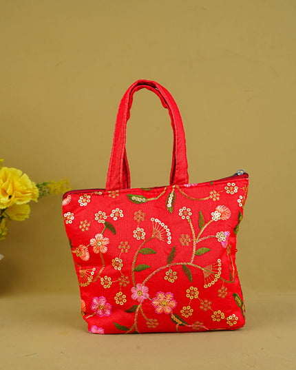 Designer Embroidery Handbag - 8 inch - WBG1944