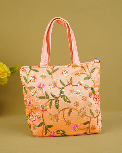 Designer Embroidery Handbag - 8 inch - WBG1944