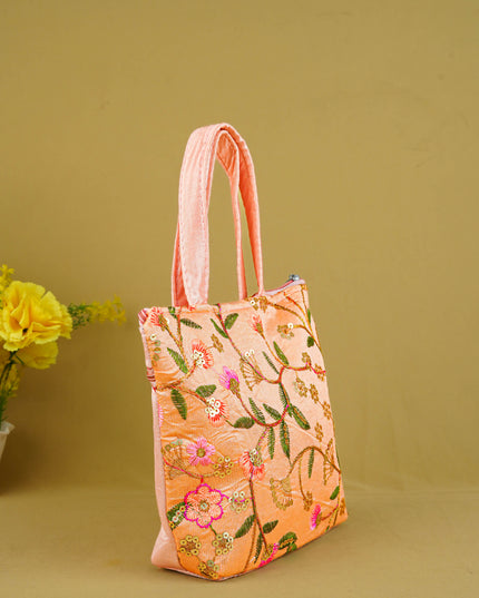 Designer Embroidery Handbag - 8 inch - WBG1944