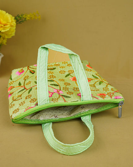 Designer Embroidery Handbag - 8 inch - WBG1944